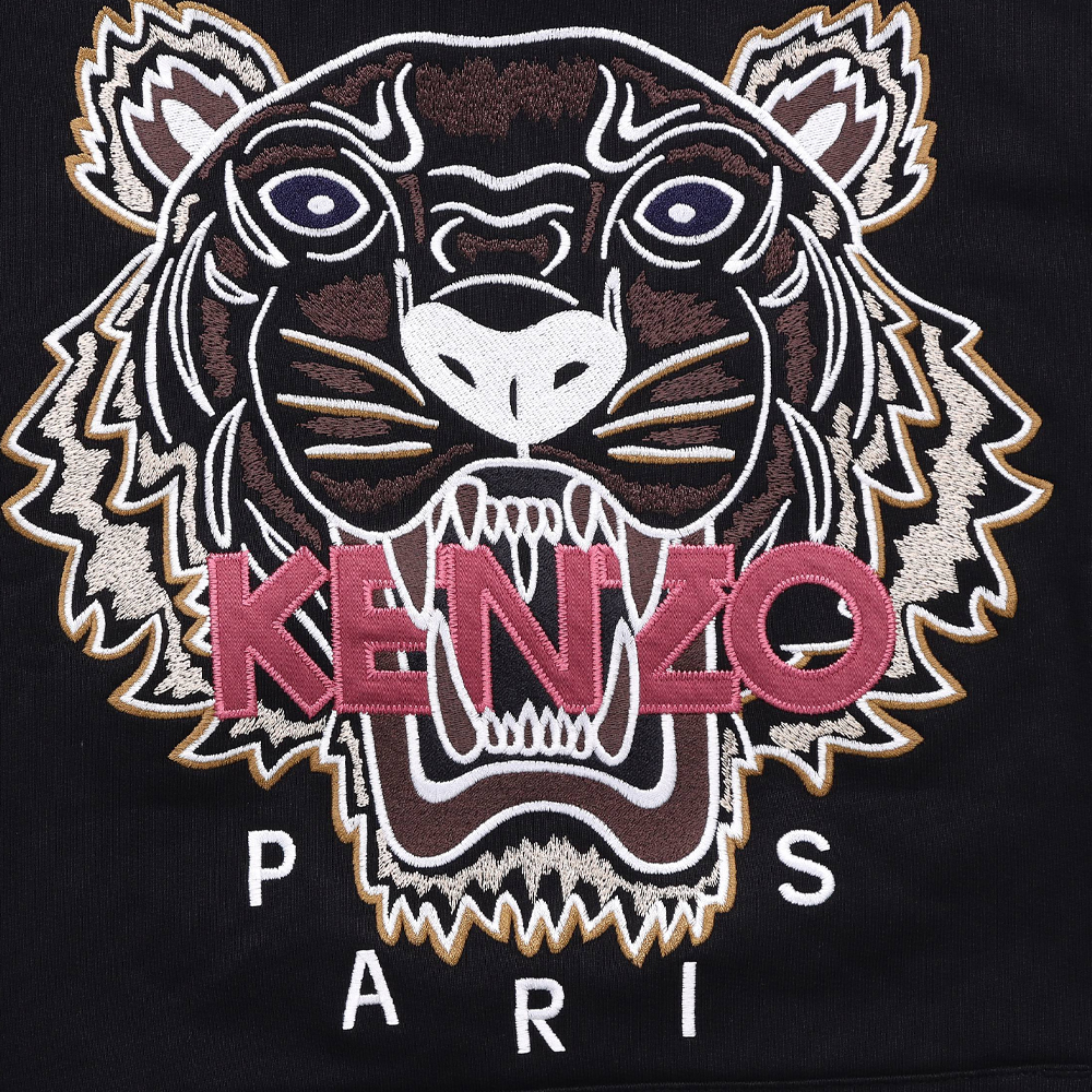 KENZO FW21 Tiger Head Embroidered Loose Fit Hoodie Black FB65SW3334XA-99 圖 6