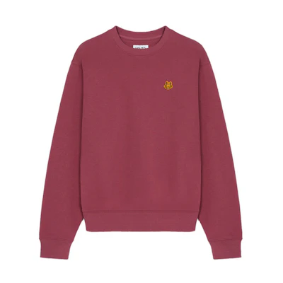 KENZO FW21 Tiger Head Embroidered Sweatshirt Berry Color FB65SW0064ML-85