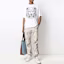 Lookbook KENZO 2021秋冬款白色虎头标志印花圆领T恤. FB65TS5224SA0-1B