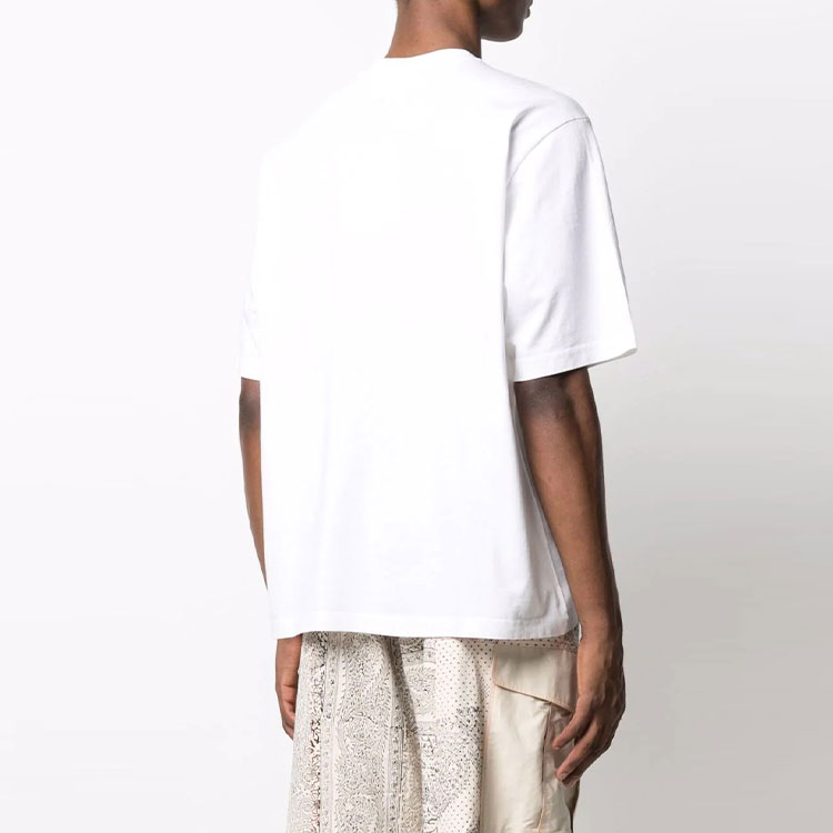 Shop KENZO 2021秋冬款白色虎头标志印花圆领T恤. FB65TS5224SA0-1B