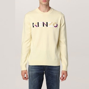 KENZO FW21 Sweater Rajut Lengan Panjang Kuning Muda. FB65PU6393LA-04 Purchase KENZO FW21 Sweater Rajut Lengan Panjang Kuning Muda. FB65PU6393LA-04