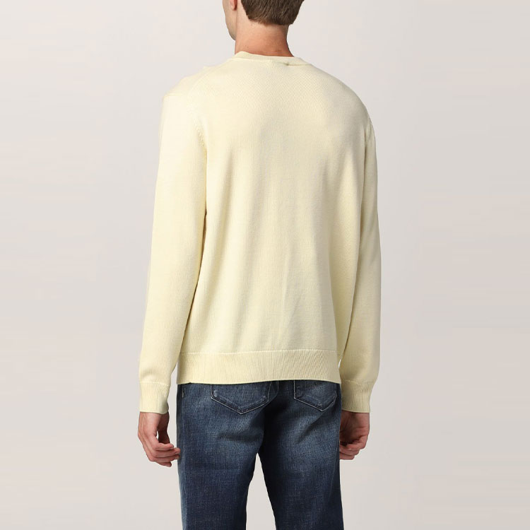 Details for KENZO FW21 Baju Sejuk Crewneck Kuning Muda Lengan Panjang Berbulu. FB65PU6393LA-04