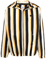 KENZO FW21 Yellow Striped Zip-Up Bomber Jacket FB65MBL059J9-03 KENZO FW21 Yellow Striped Zip-Up Bomber Jacket FB65MBL059J9-03