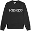 Order KENZO FW22 Black Crewneck Pullover Sweatshirt with Logo Print. FB65SW0004ML-99