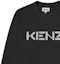 Sizing KENZO FW22 Black Crewneck Pullover Sweatshirt with Logo Print. FB65SW0004ML-99