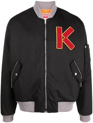 KENZO FW22 Black Embroidered Logo Baseball Collar Jacket. FC65BL1279OC-99 Buy KENZO FW22 Black Embroidered Logo Baseball Collar Jacket. FC65BL1279OC-99
