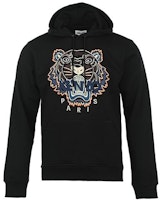 KENZO FW22 Black Embroidered Tiger Logo Hoodie FC65SW3334XL-99 KENZO FW22 Black Embroidered Tiger Logo Hoodie FC65SW3334XL-99