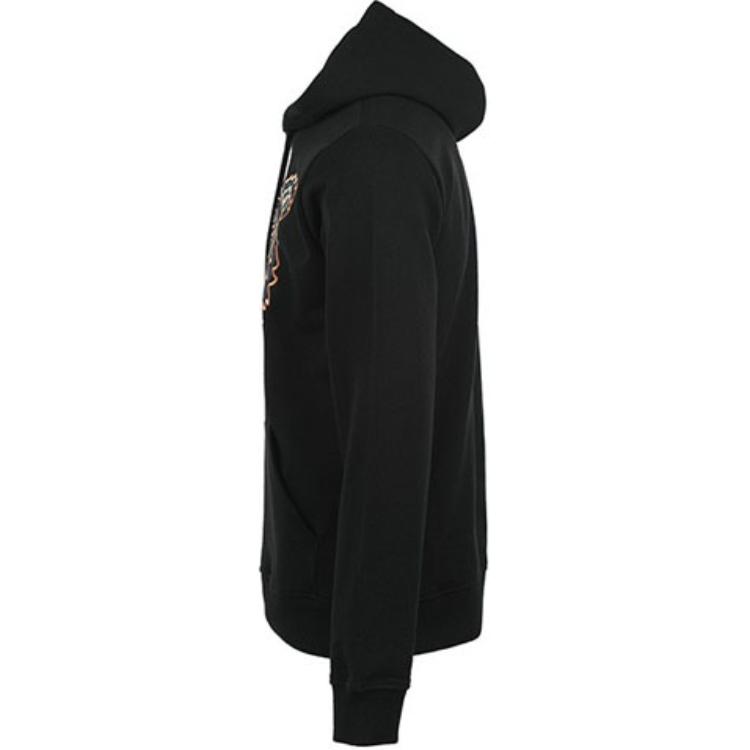 Shop KENZO 2022秋冬 黑色刺绣虎头标志连帽衫 FC65SW3334XL-99