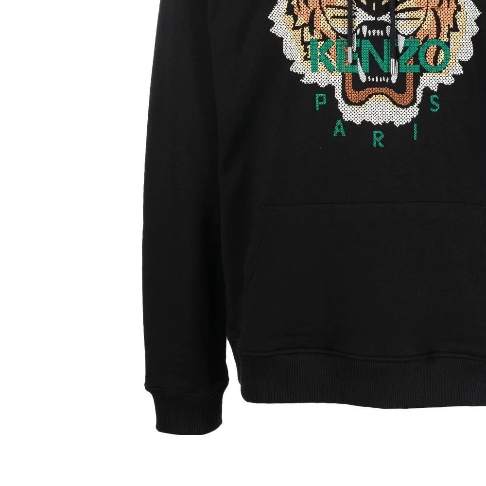 KENZO FW22  Black Hoodie with Tiger Head Logo and Letter Print. FC65SW3414XD-99 圖 7