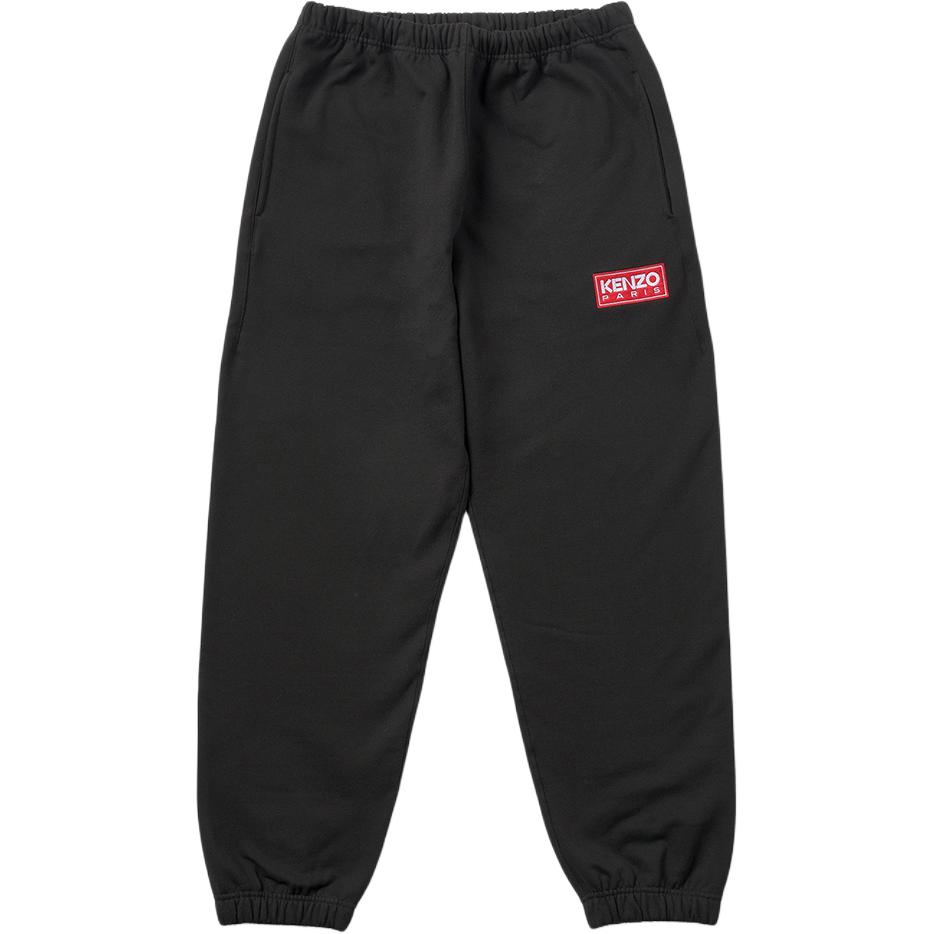 KENZO FW22  Black Logo Drawstring Knit Jogger Pants. FC65PA7954ME-99J