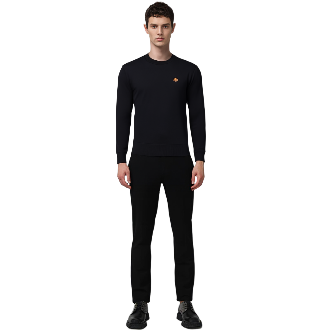 KENZO FW22  Black Wool Sweater with Small Tiger Patch. 5PU6423TA101-18 圖 5