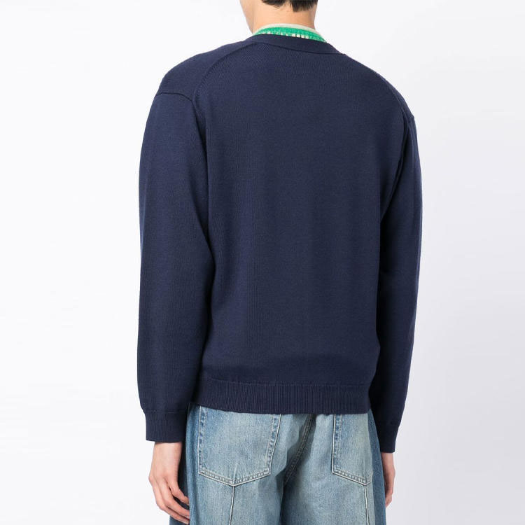 Purchase KENZO FW22 Cardigan Rajut Wol Biru dengan Bordir Logo. FC65CA3423LA-77