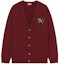 Order KENZO FW22 酒紅色羊毛刺繡Logo開襟毛衣. FC65CA3423LA-23