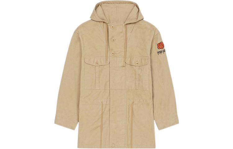 Order KENZO FW22  Casual Light Yellow Hooded Workwear Jacket FC65OU3029RB-11