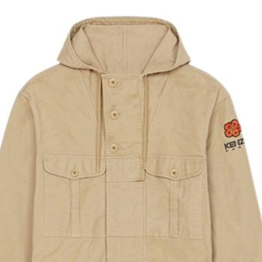 Details for KENZO FW22  Casual Light Yellow Hooded Workwear Jacket FC65OU3029RB-11