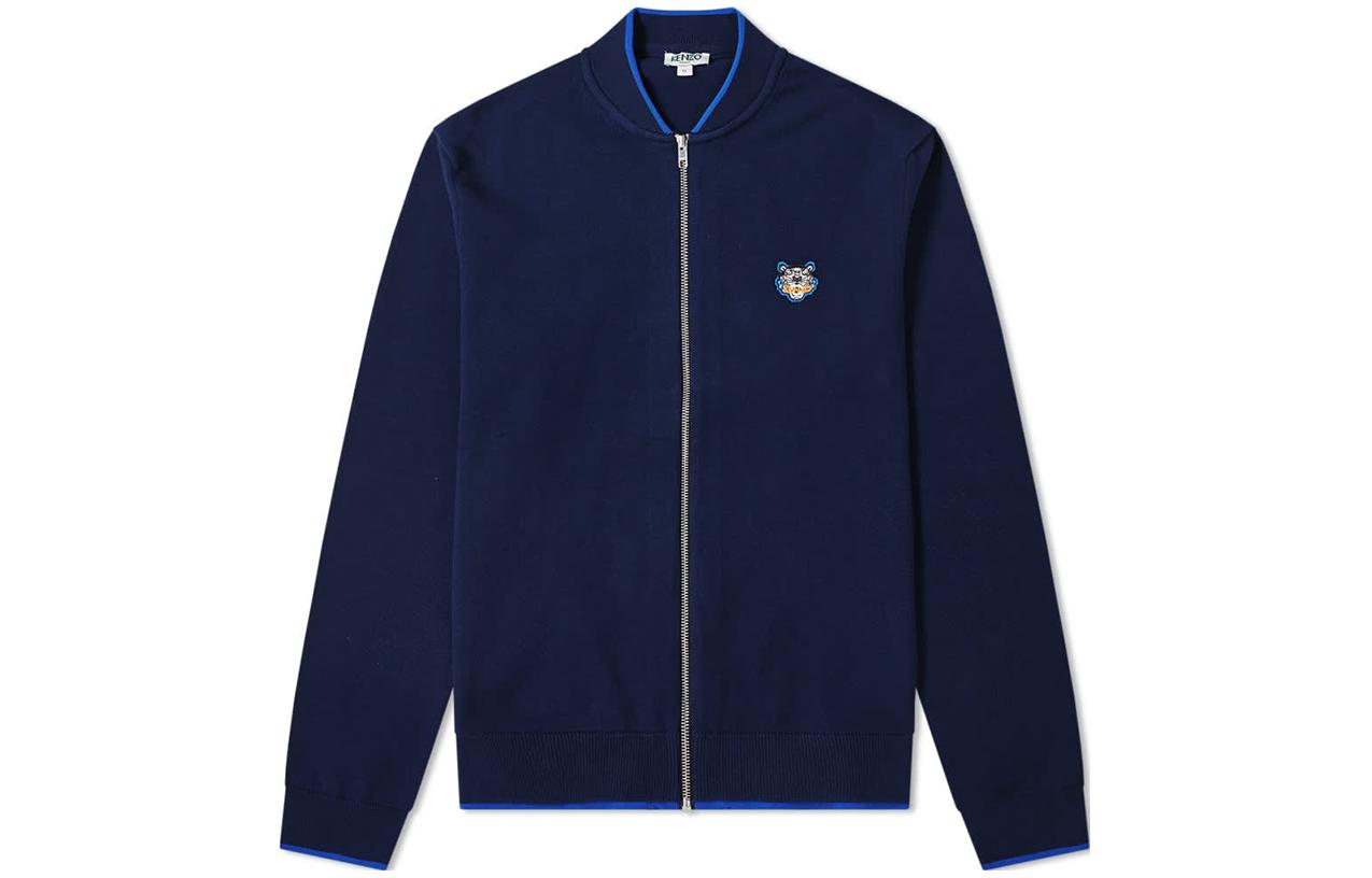 Order KENZO FW22  Colorblock Logo Patch Long Sleeve Jacket Deep Blue F865CA1023AB-76