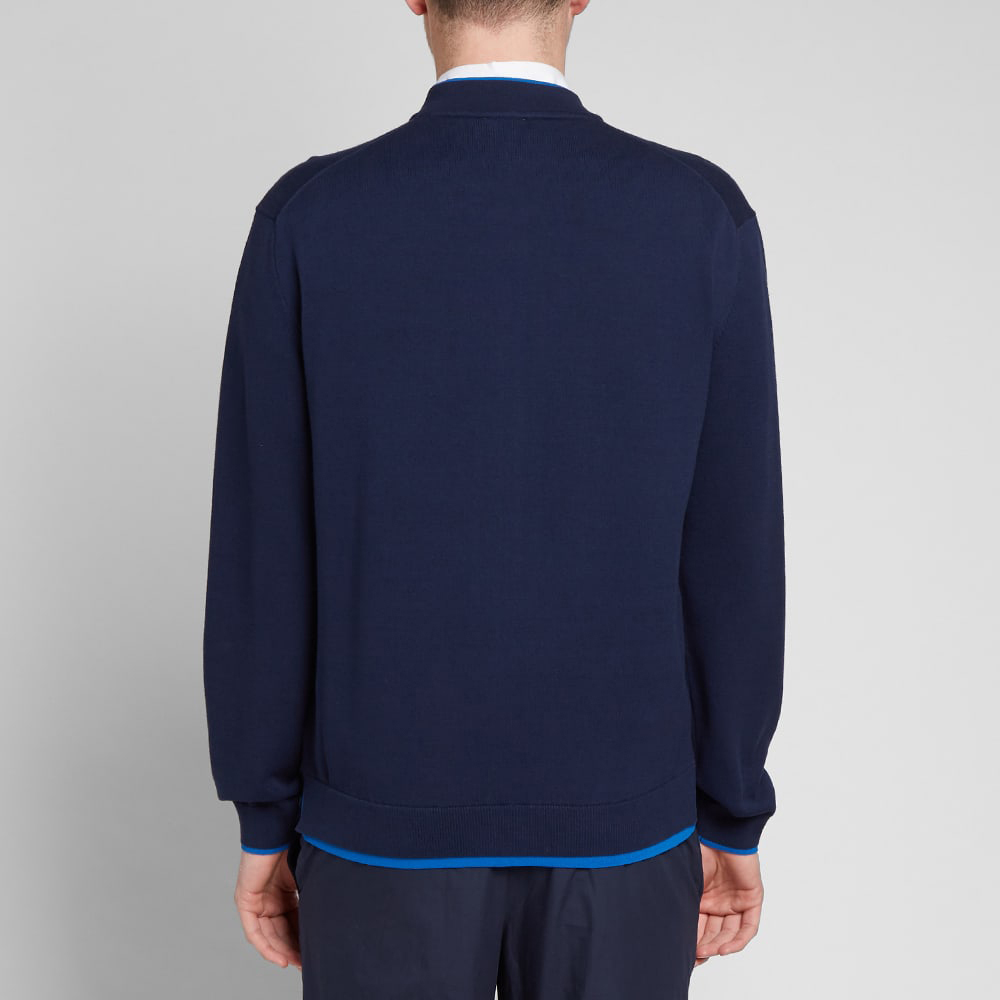 Details for KENZO FW22  Colorblock Logo Patch Long Sleeve Jacket Deep Blue F865CA1023AB-76