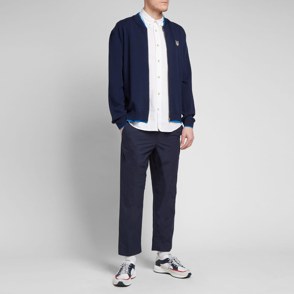 Sizing KENZO FW22  Colorblock Logo Patch Long Sleeve Jacket Deep Blue F865CA1023AB-76