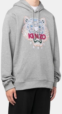 Sudadera de Algodón KENZO FW22 con Tigre Bordado - Gris Paloma FC65SW3334XL-95 Details for Sudadera de Algodón KENZO FW22 con Tigre Bordado - Gris Paloma FC65SW3334XL-95