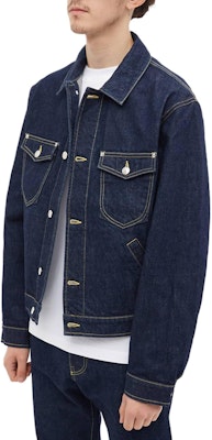 KENZO FW22 Dark Denim Button-Up Jacket with Pockets and Collar墨色 FC65DV3019EI-78 Purchase KENZO FW22 Dark Denim Button-Up Jacket with Pockets and Collar墨色 FC65DV3019EI-78