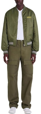 KENZO FW22 綠色字母印花飛行外套. FC65BL1309OD-51 Shop KENZO FW22 綠色字母印花飛行外套. FC65BL1309OD-51