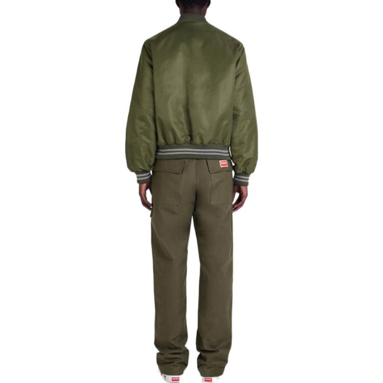 Purchase KENZO FW22 綠色字母印花飛行外套. FC65BL1309OD-51