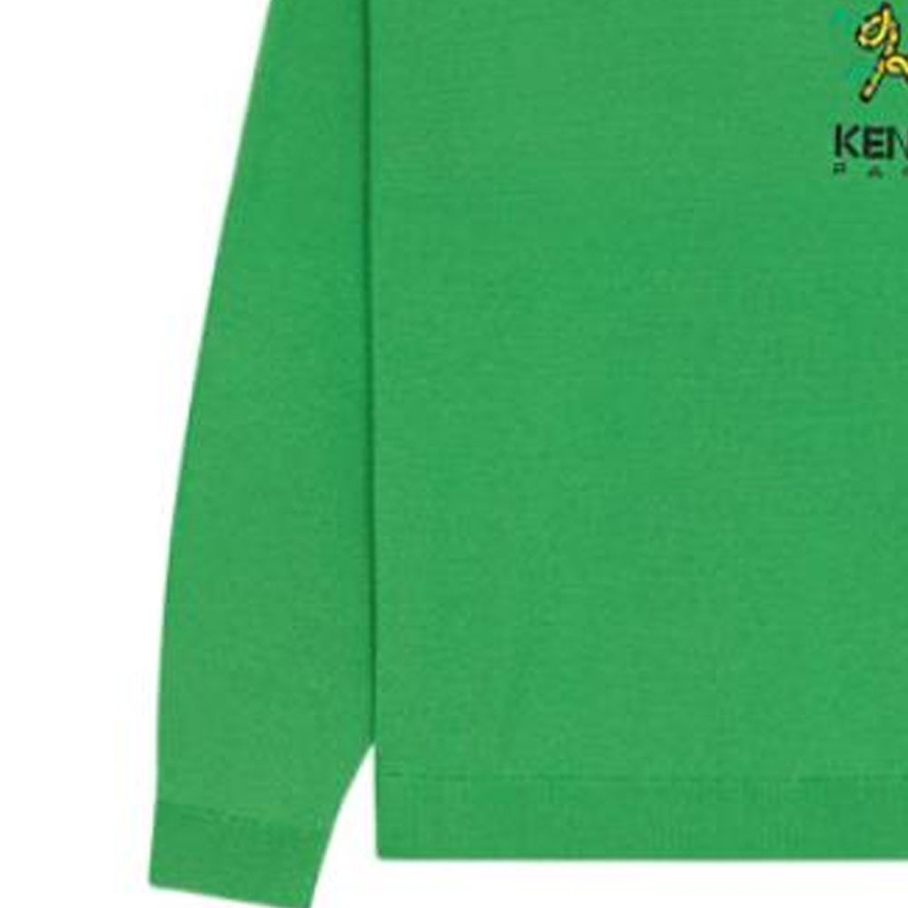 Sizing KENZO FW22 Suéter Verde con Diseño Bordado de Cola de Tigre. FC65PU3423LA-57