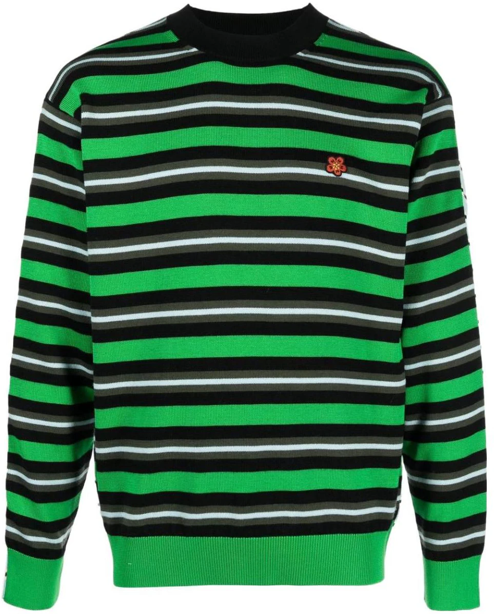 kenzo-fw-22-green-striped-floral-embroidery-wool-sweater-pullover-fc-65-pu-3373-cc-57