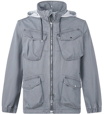 KENZO FW22 Grey Multi-Pocket Hooded Jacket FC55DO3002FD-96 Order KENZO FW22 Grey Multi-Pocket Hooded Jacket FC55DO3002FD-96