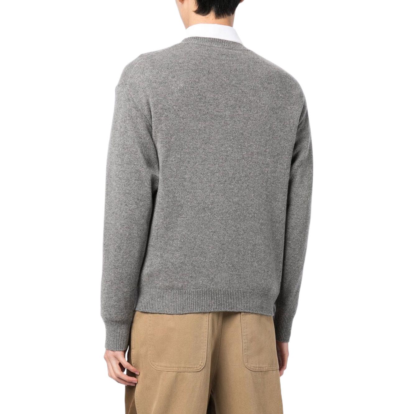 KENZO FW22  Grey Wool Sweater with Floral Letter Print. FC65PU3453LD-96 圖 6