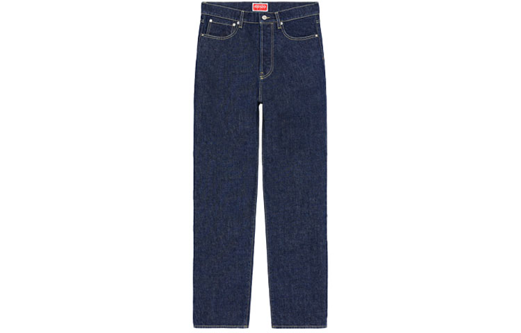 Order KENZO FW22 High-Waist Straight-Leg Denim Jeans Black FC65DP3319EI-78