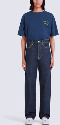 KENZO FW22 High-Waist Straight-Leg Denim Jeans Black FC65DP3319EI-78 Shop KENZO FW22 High-Waist Straight-Leg Denim Jeans Black FC65DP3319EI-78