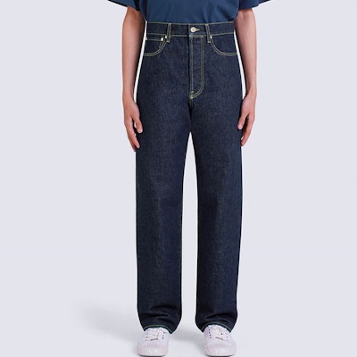KENZO FW22 High-Waist Straight-Leg Denim Jeans Black FC65DP3319EI-78 Details for KENZO FW22 High-Waist Straight-Leg Denim Jeans Black FC65DP3319EI-78