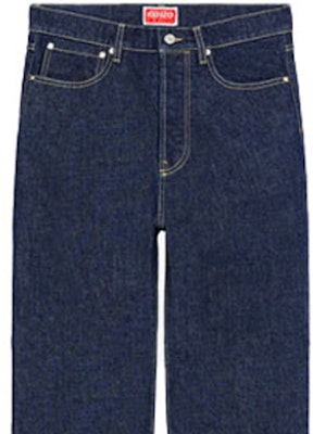 KENZO FW22 High-Waist Straight-Leg Denim Jeans Black FC65DP3319EI-78 Sizing KENZO FW22 High-Waist Straight-Leg Denim Jeans Black FC65DP3319EI-78