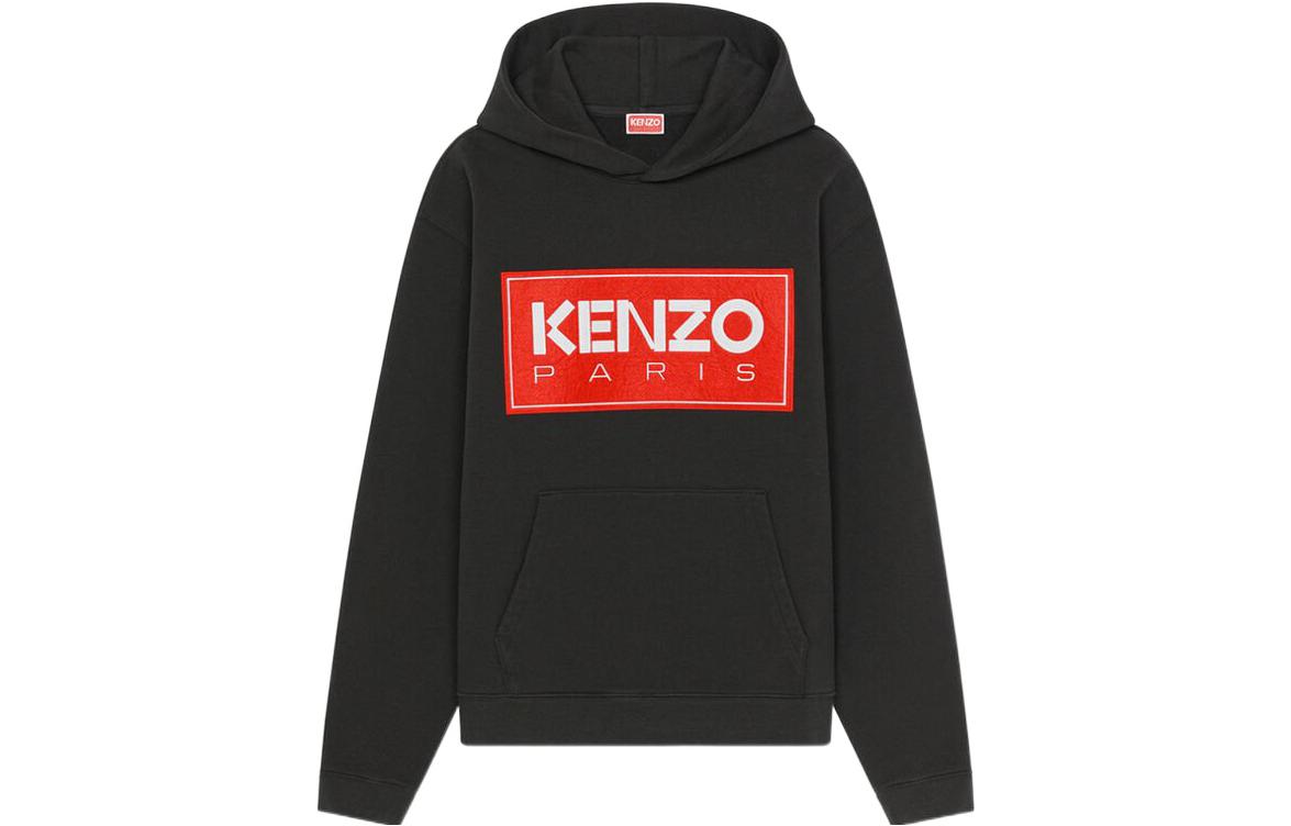 Order KENZO FW22  Logo Print Black Hoodie Autumn Collection FC65SW4174ME-99J