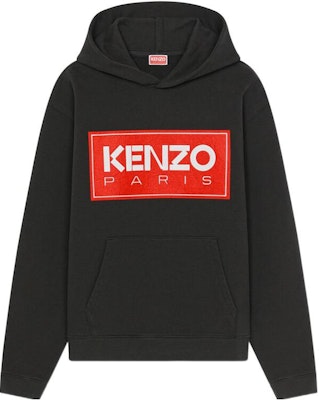 KENZO FW22 Logo Print Black Hoodie Autumn Collection FC65SW4174ME-99J Order KENZO FW22 Logo Print Black Hoodie Autumn Collection FC65SW4174ME-99J