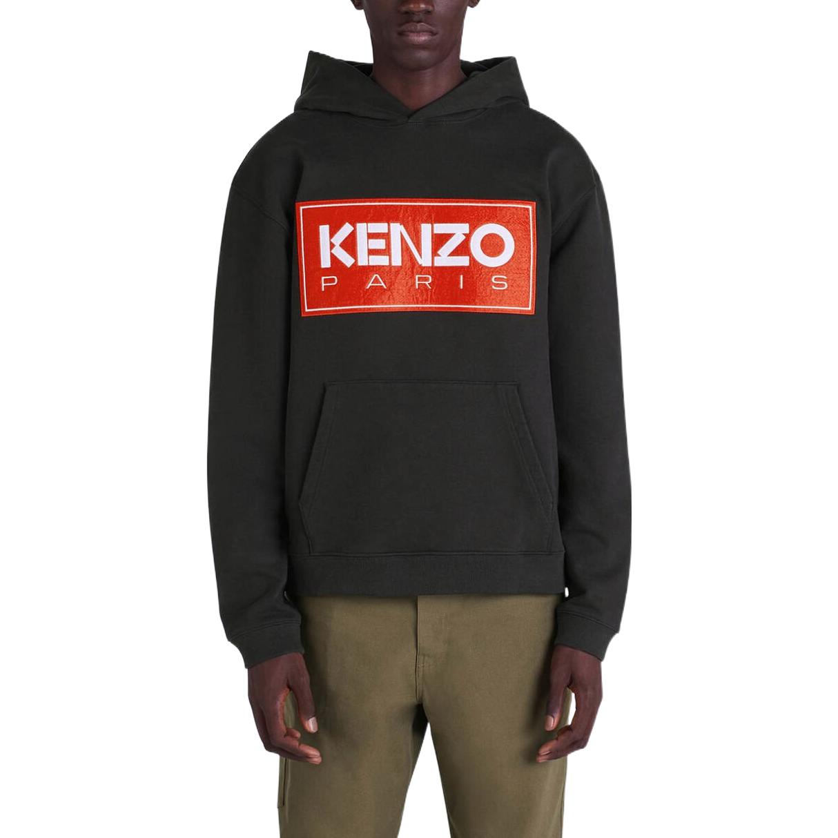Details for KENZO FW22  Logo Print Black Hoodie Autumn Collection FC65SW4174ME-99J
