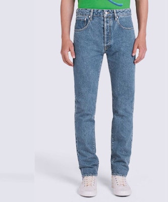 KENZO FW22 Slim Fit Blue Jeans Casual Fall Collection FC65DP1019FI-67 Details for KENZO FW22 Slim Fit Blue Jeans Casual Fall Collection FC65DP1019FI-67