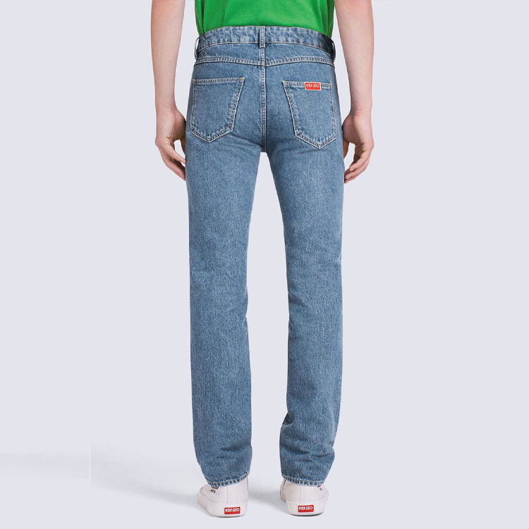 Sizing KENZO FW22  Slim Fit Blue Jeans Casual Fall Collection FC65DP1019FI-67
