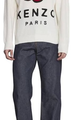 KENZO FW22 Straight-Leg Jeans with Back Logo Patch - Dark Blue FC65DP3319HI-79 Sizing KENZO FW22 Straight-Leg Jeans with Back Logo Patch - Dark Blue FC65DP3319HI-79