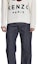 Sizing KENZO FW22 Straight-Leg Jeans with Back Logo Patch - Dark Blue FC65DP3319HI-79