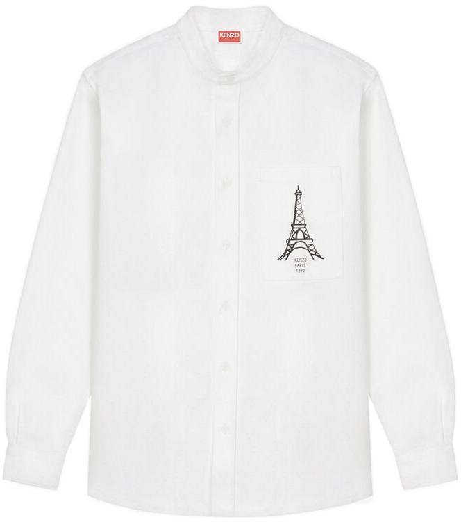 kenzo-fw-22-white-volcanic-eiffel-tower-print-button-up-shirt-fc-65-ch-4349-le-01