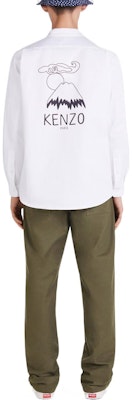 ケンゾー FW22 ホワイト ボルカニック エッフェル塔プリント ボタンアップシャツ. FC65CH4349LE-01 Purchase ケンゾー FW22 ホワイト ボルカニック エッフェル塔プリント ボタンアップシャツ. FC65CH4349LE-01