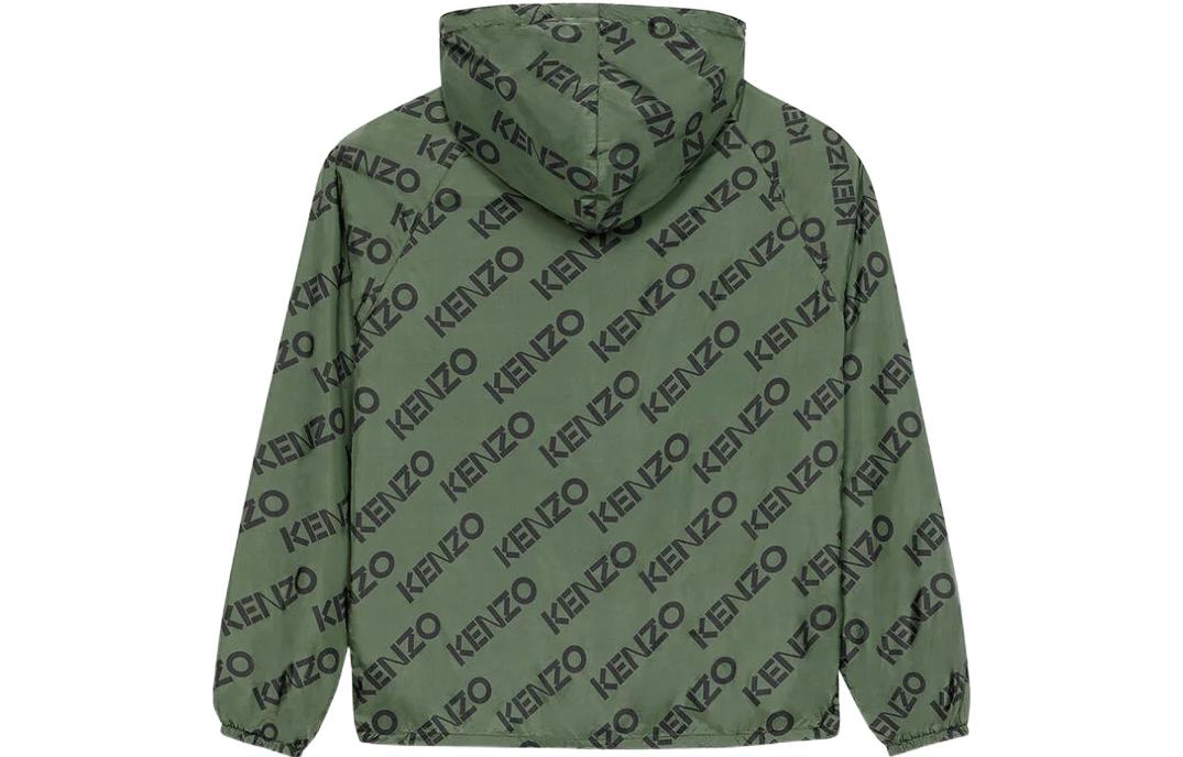 KENZO FW22 All-Over Logo Hoodie Jacket  Green. FC65BL0539L0-51 圖 3