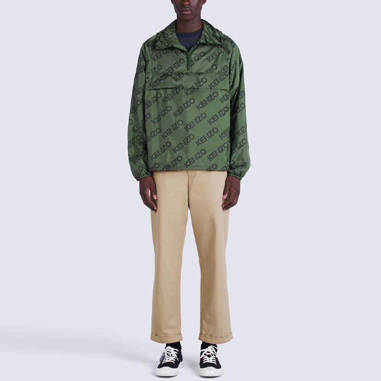 KENZO FW22 All-Over Logo Hoodie Jacket  Green. FC65BL0539L0-51 圖 4