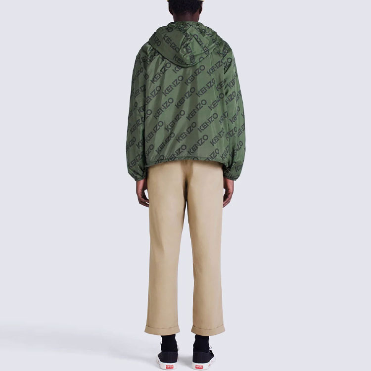 KENZO FW22 All-Over Logo Hoodie Jacket  Green. FC65BL0539L0-51 圖 5