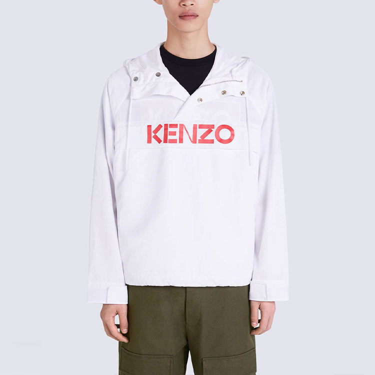Details for KENZO FW22大标志宽松连帽衫白色时尚外套. FC65BL0519NB-01