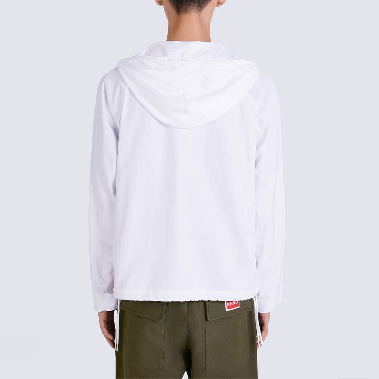 Sizing KENZO FW22大标志宽松连帽衫白色时尚外套. FC65BL0519NB-01