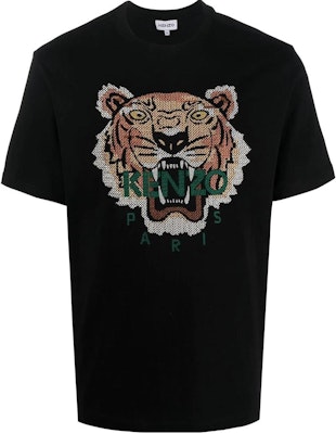 KENZO FW22 Camiseta Negra Clásica Hombre Logo Tigre Bordado. FC65TS2404YE-99 Buy KENZO FW22 Camiseta Negra Clásica Hombre Logo Tigre Bordado. FC65TS2404YE-99