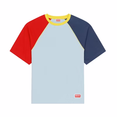 KENZO FW22 Colorblock Crewneck Short Sleeve T-Shirt Multicolor Men FC65TS4194SG-64